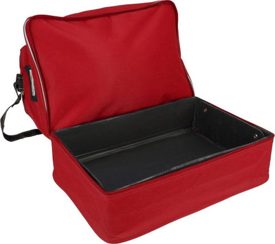 Çantë sportive Avento Football Bag Senior, me ndarje për këpucë, material që s’e merr uji, e kuqe