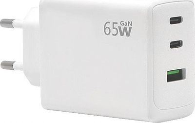 Karikues muri Ecobox PD 65W, 2xUSB C 1xUSB A, karikim i shpejtë, i bardhë
