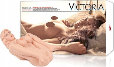 Masturbator trupor Kokos Victoria Real Doll, kanale vaginale dhe anale, trup si i gjallë, ngjyrë lëkure
