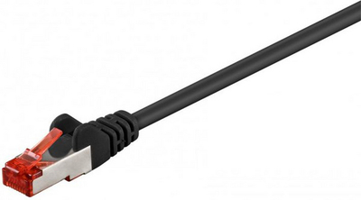 Kabllo ICT Wentronic Patchcord, CAT6, S / FTP, 7.1 - 10m, e zezë