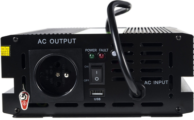 Inverter energjie Green Cell INV07, 12V në 230V, 300W, i zi