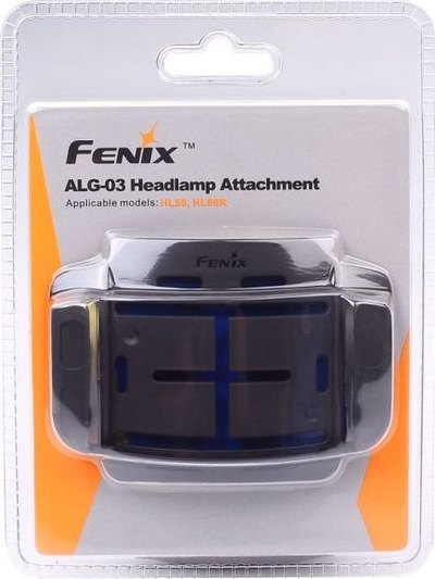 Mbajtëse për helmetë Fenix ALG-03 V2.0, për drita koke, me ngjitje, e zezë