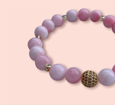 Byzylyk Dar Golden Rose Quartz, rozë