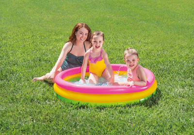 Pливачки базен на надувување Intex 57412, дијаметар 114 cm, повеќебоен