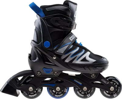 Patina inline Coolslide Junior Ramen, të rregullueshme 40-43, ABEC-7, të zeza me blu
