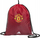 Çantë sportive adidas Manchester United Shoe Bag IY0436, me litarë shpine, xhep anësor me zinxhir, e zezë