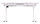 Tavolinë Endorfy Atlas L Electric, 150x78 cm, e bardhë