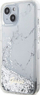 Mbrojtëse telefoni Guess GUHCP14SLCSGSGH për iPhone 14, hardcase Liquid Glitter Marble, e bardhë