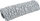 Batanije për mace Zolux Moonlight Plaid, 75 x 50 cm, pelush, gri