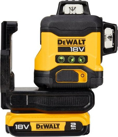 Nivel lazer DeWALT 3 Line, 3 vija, prizë Type C, i verdhë