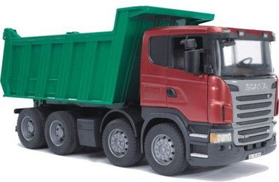 Kamion lodër Bruder Scania R-series, i kuq/i gjelbër