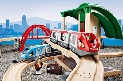 Set tren BRIO World Travel Switching, 42 pjesë, shumëngjyrësh