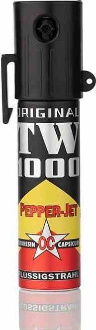 Самозаштитен спреј TW 1000 Pepper Jet Lady, 20 ml, фокусиран млаз, црн