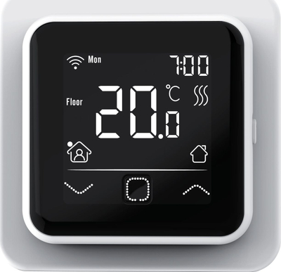 Termostat inteligjent Thermoval TVT40 CB, Wi-Fi, ECO, ekran me prekje