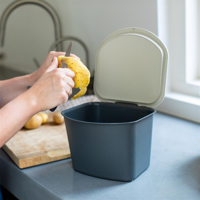 Koshi për mbetje organike Bio, kompakt, plastik, gri