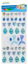 Sticker dekorativ CRAFT WITH FUN Mermaid, rhinestones vetëngjitës, blu
