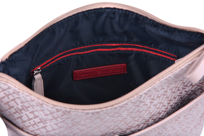 Çantë dore Tommy Hilfiger TH, rozë