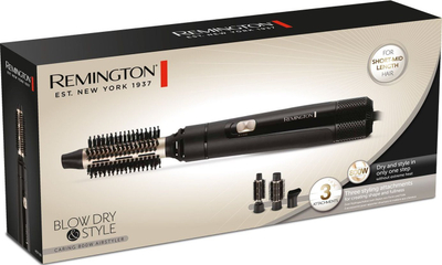 Tharëse-stilizues flokësh Remington AS7300, 800W, 3 aksesorë, e zezë