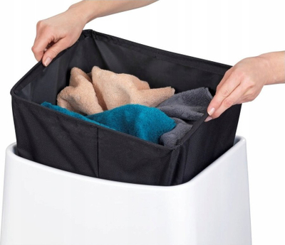 Stol banjoje Heine Wing 2 në 1, 29L, plastik, i bardhë