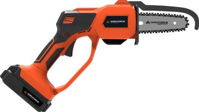 Sharrë zinxhir pa kabllo Yard Force Easy Cut, 20V, bateri 2Ah, portokalli me të zezë