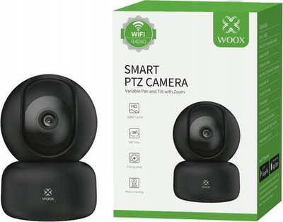 Kamerë e brendshme WOOX R4040, PTZ 360°, HD, e zezë