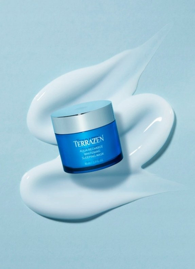 Maskë nate fytyre Terrazen Aqua Recharge, Brightening, 80 ml, blu