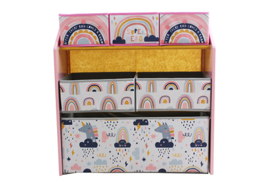Dollap lodrash U-grow Super Girl, 63x30x60 cm, MDF, shumëngjyrësh