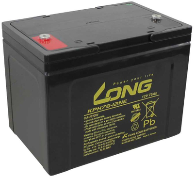 Bateri AGM KungLong KPH75-12NE-M, 75Ah, 12V, e zezë