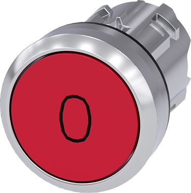 Kokë butoni momentale Siemens SIRIUS ACT, 22 mm, IP66 IP67 IP69K, e kuqe