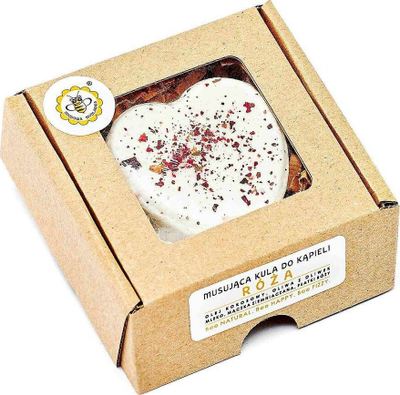 Top bombë banje Miodowa Mydlarnia Rose, flluskuese, 80g, e bardhë