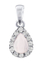 Stoli për qafore për femra Silvego Brisa Rose Quartz and Brilliance Zirconia JJJ1141PRO, e argjendtë/rozë