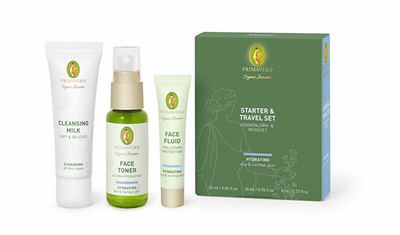 Set kujdesi ndaj lëkurës Primavera - qumësht pastrues 25 ml + tonik për fytyrë 28 ml + losion për fytyrë 8 ml