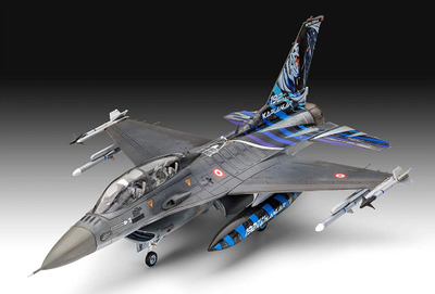 Maketi i avionit Revell Lockheed Martin F-16D Tigermeet 2014, shkallë 1:72, gjatësi 21.3 cm, gri