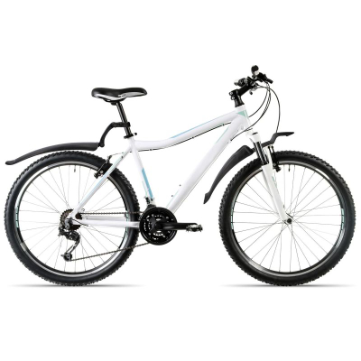 Set mbrojtëse balte biçiklete Dunlop MTB, 24"-26", plastikë, i zi