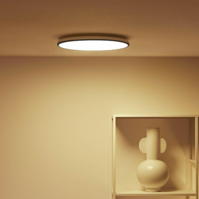 Plafonierë LED WiZ Rune, inteligente, Dual Zone, e zezë