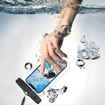 Futlle uji Tech-Protect UWC7, universale 6.9\", IPX8, zezë me portokalli