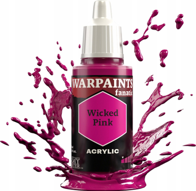 Акрилна боја The Army Painter Warpaints Fanatic Wicked Pink, 18 ml, розова
