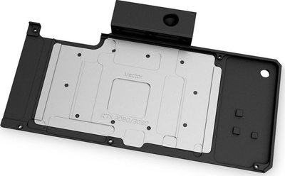 Backplate aktiv me ujë EKWB EK-Quantum Vector RE RTX 3080 3090, për karta grafike NVIDIA, acetal, i zi
