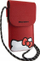 Çantë dore Hello Kitty Leather Hiding Kitty Cord, lëkurë ekologjike, me xhep për smartphone, e kuqe