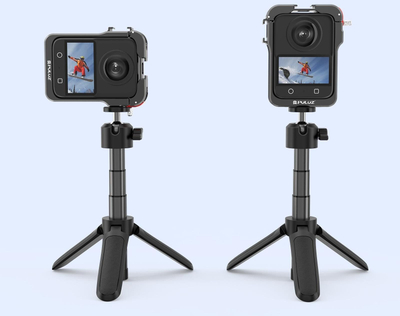 Kornizë montimi Puluz PU781B për DJI Osmo 360, adaptor 2x ISO në 1/4", me kapak, e zezë