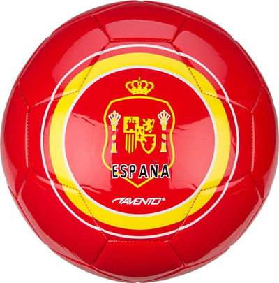 Top futbolli Avento Glossy World Spain, nr. 5, PVC, i kuq e verdhë