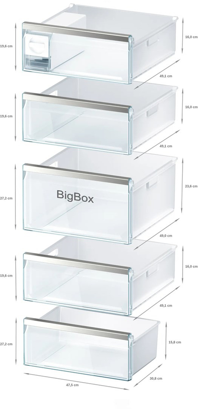 Ngrirës Bosch GSN54AWDV, NoFrost, SuperFreezing, i bardhë