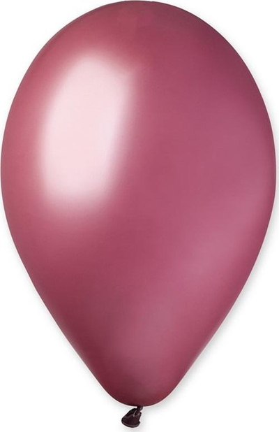Balona dekorative Gemar pastel bordo e errët, 33 cm, 50 copë, ngjyrë verë të kuqe