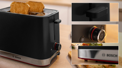Toaster Bosch TAT4M223 MyMoment, 2 feta, 950W, argjent