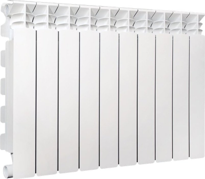 Radiator alumini Fondital Exclusivo D3 500/100, 10 elemente, i bardhë