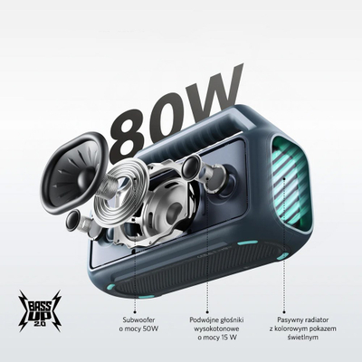 Kaltoparlant portativ Anker SoundCore Boom 2, wireless, blu