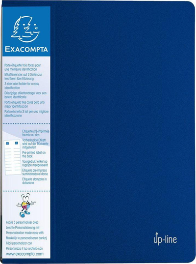 Exacompta Книга за Прикажување A4 Сина 20 Џебови