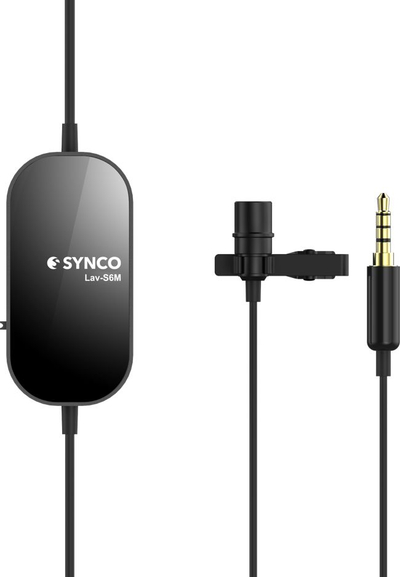 Mikrofon lavalier Synco Lav-S6M, omnidireksional, 3.5mm, i zi