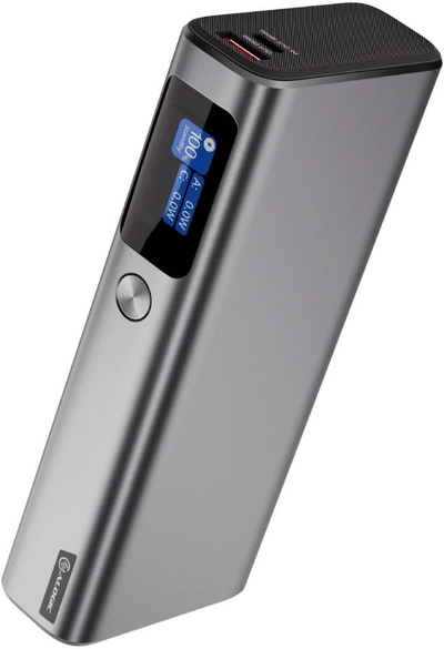 Karikues portativ Alogic, 20000mAh, 130W, USB C dhe USB A, ngjyrë e zezë