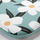 Jastëk karrigje Darcy Cushion, set me 4 copë, 38 x 38 cm, jeshile me lule